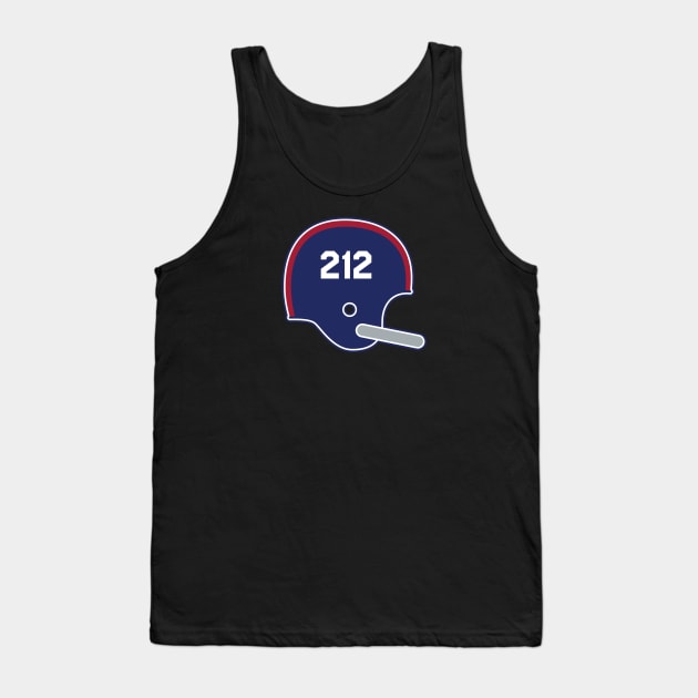 New York Giants 212 Helmet Tank Top by Rad Love